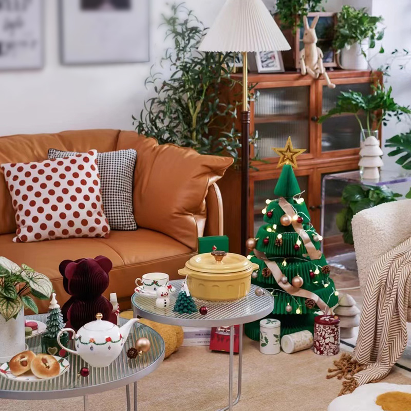 Christmas tree paper honeycomb ornaments-05.jpg